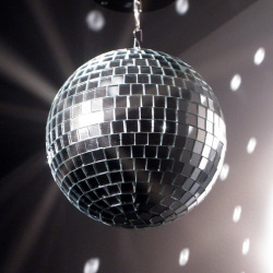 Зеркальный диско-шар, с подсветкой - фото